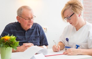 A consultation between inpatient and a physician