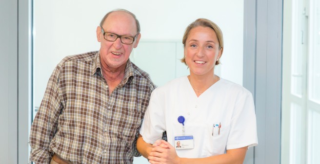 patient accompanied by a nurse